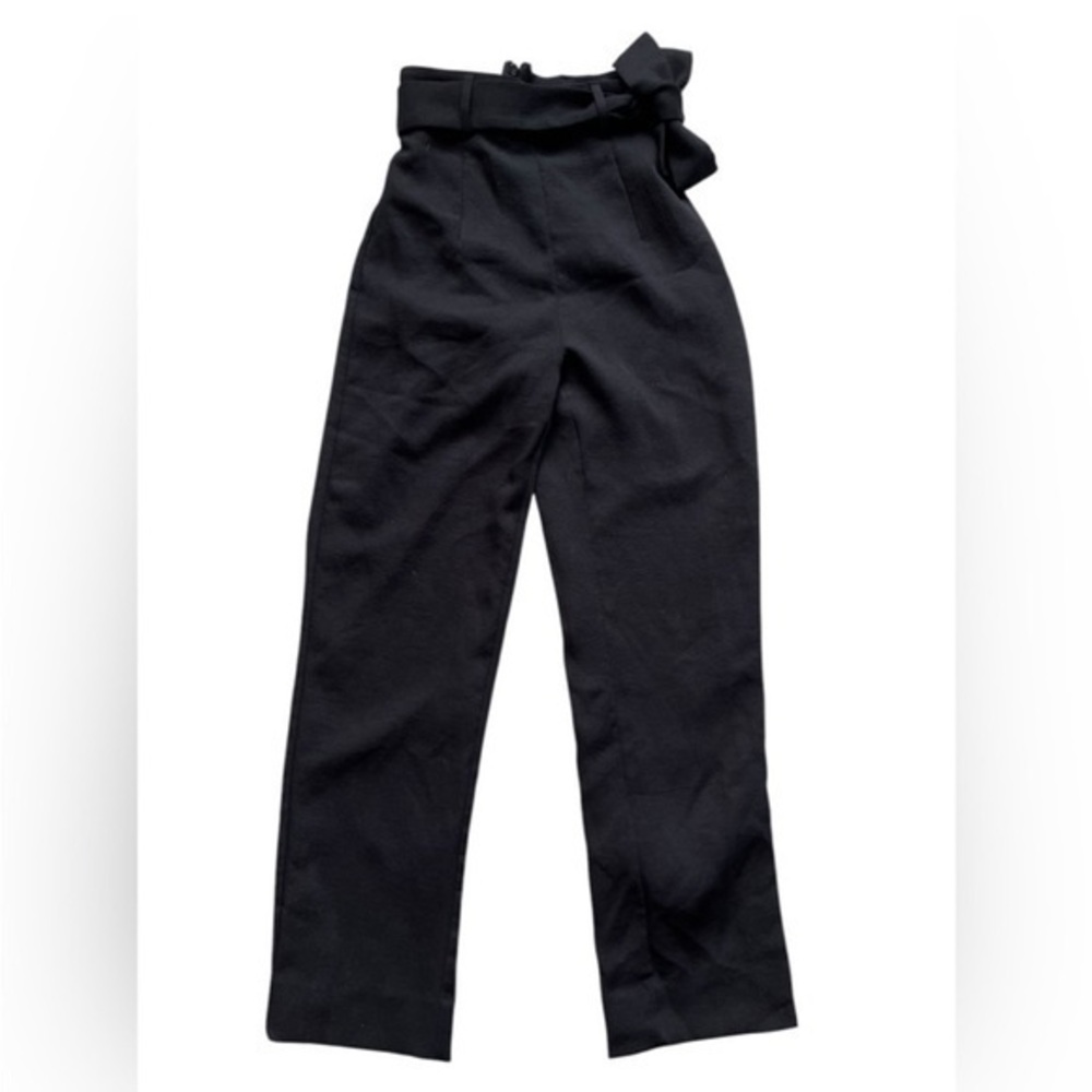 Kookai Black Tie-Waist Trousers - Picture 1 of 11